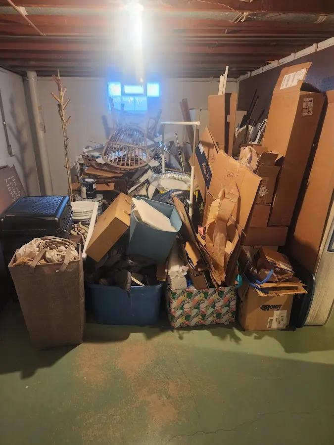 Roll-off dumpster container at job site for Construction Dumpster Rental in Oakfield